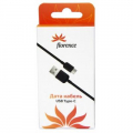 Фото Дата кабель USB Type-C 2A Black 0.5m Florence (RL045076 / DC20-TypeC)