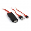 Фото Дата кабель USB 2.0 AM/Lightning to HDMI 1.5m Cablexpert (CC-LMHL-01)