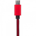Фото Дата кабель USB 2.0 -> micro USB 1м R (метал. плетение) красный /Retai LogicPower (5120)