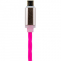 Фото Дата кабель USB 2.0 -> micro USB 1м R->P (силикон) красно-розовый /Re LogicPower (5152)