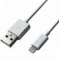 Фото Дата кабель USB 2.0 AM to Lightning 1.0m Cu, 2.1А, White Grand-X (PL01WS)