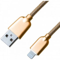 Фото Дата кабель USB 2.0 AM to Lightning 1.0m 1.5A Gold Grand-X (ML02G)