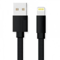Фото Дата кабель USB 2.0 AM to Lightning 1.0m Premium black REAL-EL (EL123500034)