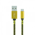 Фото Дата кабель USB 2.0 AM to Micro 5P 1.0m Python Seria Gold Gelius (40414)