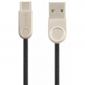 Фото Дата кабель USB 2.0 AM to Type-C Pro Nylon Lay Black Gelius (63259)