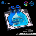 Фото Водоблок от Bykski для видеокарт GIGABYTE GTX1070IXOC GTX1070mini с подсветкой RBW(5V 3Pin AURA)