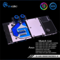 Фото Водоблок от Bykski для видеокарт Asus ROG STRIX GTX1080Ti/1080/1070/1060, Dragon, GTX1070 с подсветкой RBW(5V 3Pin AURA)