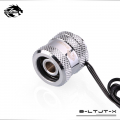 Фото RGB фитинг для жестких трубок 16мм Bykski B-LTJT-X-16 под питание 5V 3Pin, серебряный
