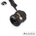 Фото RGB фитинг для жестких трубок 16мм Bykski B-LTJT-X-16 под питание 5V 3Pin, черный