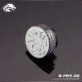 Фото Заглушка Bykski с резьбой G1/4 Frost Dragon B-PD5-DG, серебряная