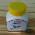 Фото 21st Century, Биотин, 800 мкг, 110 таблеток