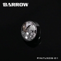 Фото Заглушка Barrow с резьбой G1/4 в стиле паро-панк, серебристая