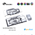 Фото Водоблок с активным бэкплейтом на карты INNO3D Geforce RTX 3080 3090 GAMING X3, N-ICH3090-TC