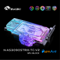 Фото Водоблок с активным бэкплейтом на карты ASUS ROG Stirx Geforce RTX 3080 3090, N-AS3090STRIX-TC-V2