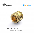 Фото Фитинг Bykski 10/13 мм G1/4 золотой (B-FT3-Tn-V2)