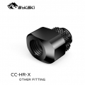 Фото Поворотный адаптер со смещенных выходом G1/4 Bykski, черный