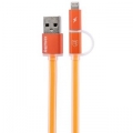 Фото USB-кабель для Remax Lightning/microUSB Aurora Cable (Orange)