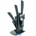 Фото Набор керамических ножей с подставкой