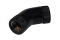 Фото Поворотный угловой адаптер Alphacool HF angled adaptor 45° 2x G1/4 inner thread (Насыщенно черный)