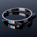 Фото Браслет Cartier Love белое золото без фианитов