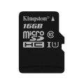 Фото Карта памяти Kingston microSDHC 16GB Class 10 UHS-I + SD адаптер (SDC10G2/16GB)