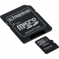 Фото Карта памяти Kingston microSD 16GB Class 4 + SD-adapter (SDC4/16GB)
