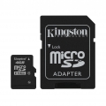 Фото Flash память Kingston MicroSDHC 4GB Class 4 + SD-adapter (SDC4/4GB)