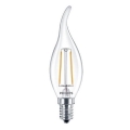 Фото Лампа светодиодная Philips LED Fila ND 2.3-25W (250lm) 2700K 230V E14 BA35 (929001180307)
