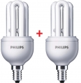 Фото Комплект энергосберегающих ламп Philips Genie E14 11W (580lm) 6500K 1+1 (8717943898619)