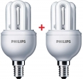 Фото Комплект энергосберегающих ламп Philips Genie E14 8W (420lm) 2700K 1+1 (8717943898657)