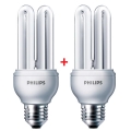 Фото Комплект энергосберегающих ламп Philips E27 18W 220-240V 6500K Genie (1+1) (8727900536041)