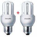 Фото Комплект энергосберегающих ламп Philips E27 8W 220-240V 2700K Genie (1+1) (8717943898664)