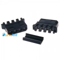 Фото Штекер Molex 4-pin черного цвета (упрощенный монтаж)